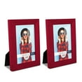 thumbnail image 1 of Grooved 4 in. x 6 in. Red Picture Frame (Set of 2), 1 of 8