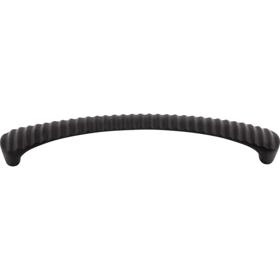 Grooved 6 5/16" Center To Center Bar Pull Flat Black