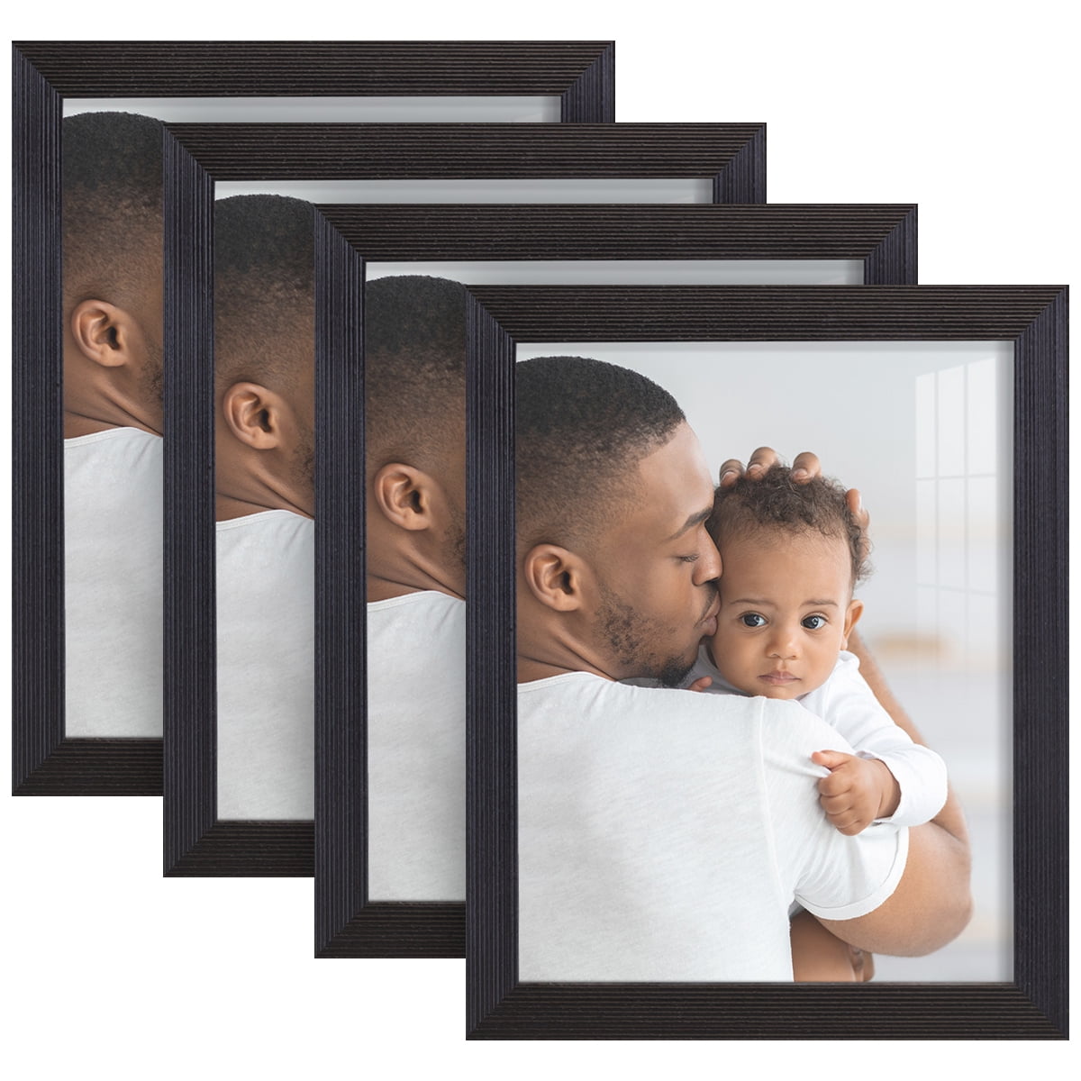 Free Shipping! Wexford Home Grooved 8x10 Black Wooden Photo Frame Set ...