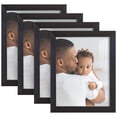 thumbnail image 1 of Grooved 8 in. x 10 in. Black Picture Frame Set (Set of 4), 1 of 6