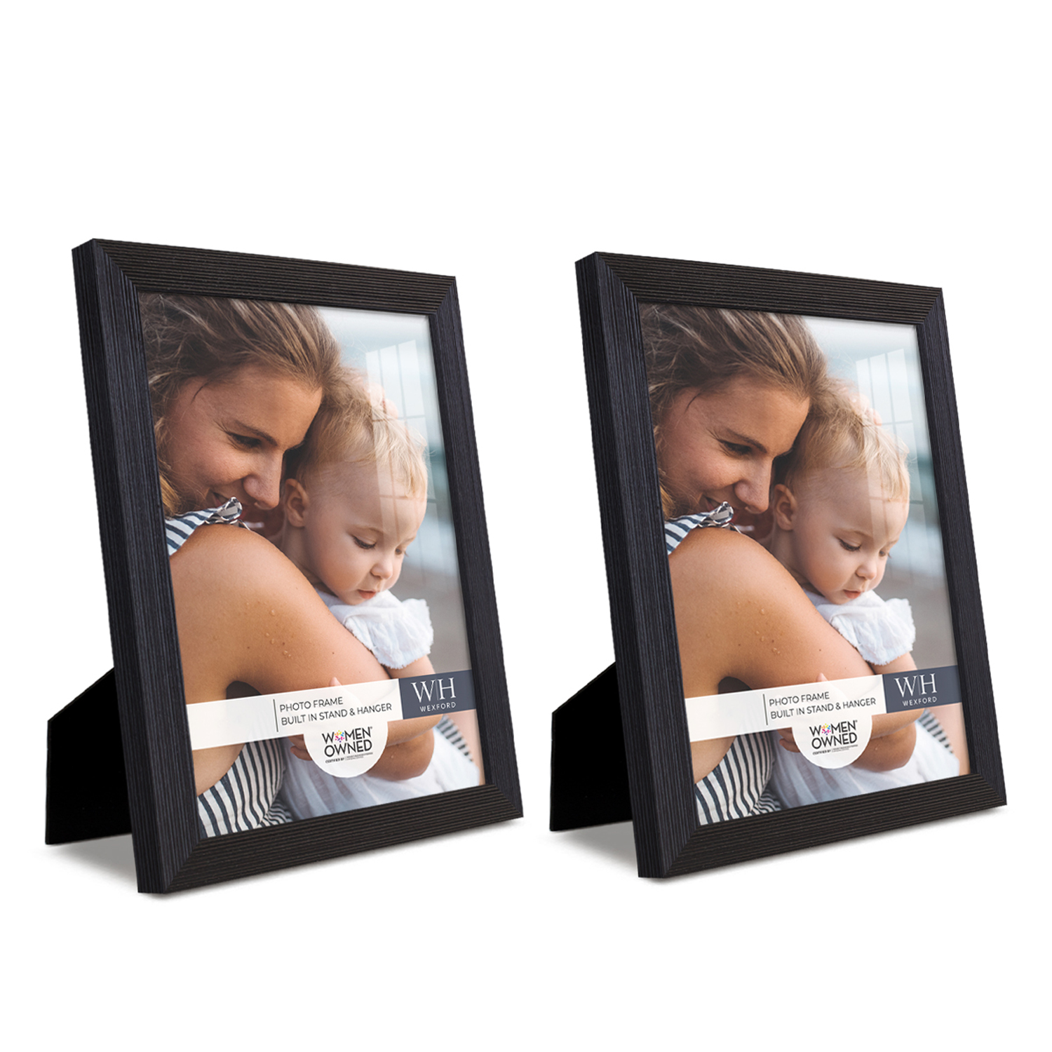 Mainstays 8x10 Matted to 5x7 Bevel Black Tabletop Picture Frame