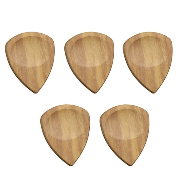 Grooved Guitar Picks, Wooden Guitar Picks, Wooden Guitar Picks for Electric, Acoustic or Bass Guitar,E