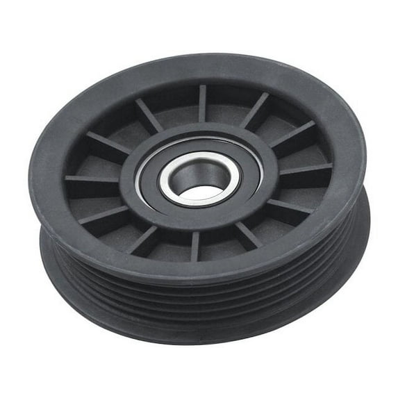 Grooved Pulley Accessory Belt Idler Pulley - Compatible with 1997 - 2002 Ford E-150 Econoline 4.2L V6 GAS 1998 1999 2000 2001