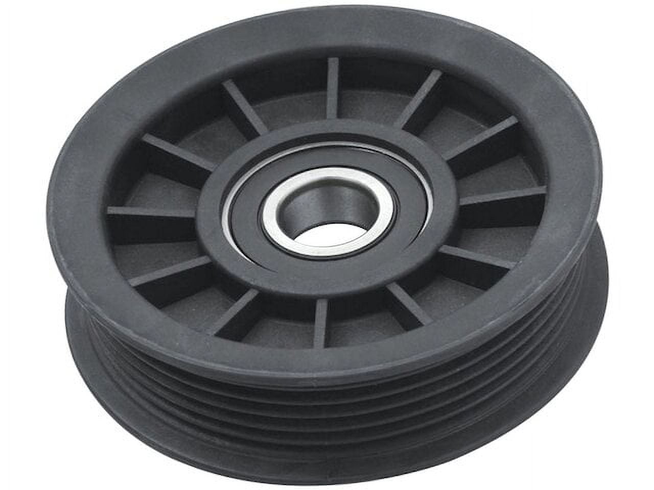 Grooved Pulley Accessory Belt Idler Pulley - Compatible with 1997 - 2008 Ford F-150 4.2L V6 GAS 1998 1999 2000 2001 2002 2003 2004 2005 2006 2007