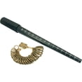 thumbnail image 1 of Grooved Ring Mandrel / Ring Sizer in U.S. sizes 1 - 16 in 1/4 increments, 1 of 8