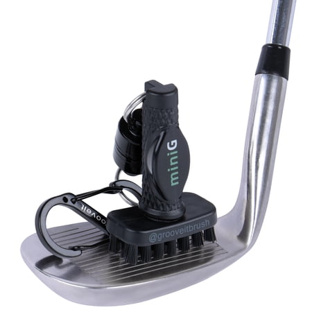 ProActive Sports Grooveit Mini G Golf Brush Black Bag/Cart Accessory