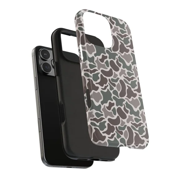 Groovie Commerce Old School Camouflage iPhone Case – Tough & Durable Protection | iPhone 16-11 Pro Max