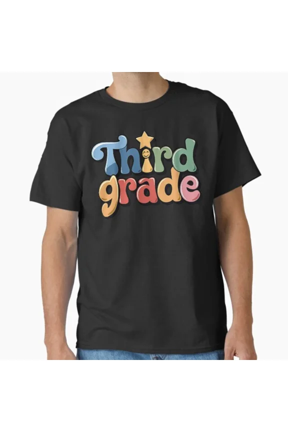 Groovy 3rd Grade Back To School First Day of Third Grade T-Shirt