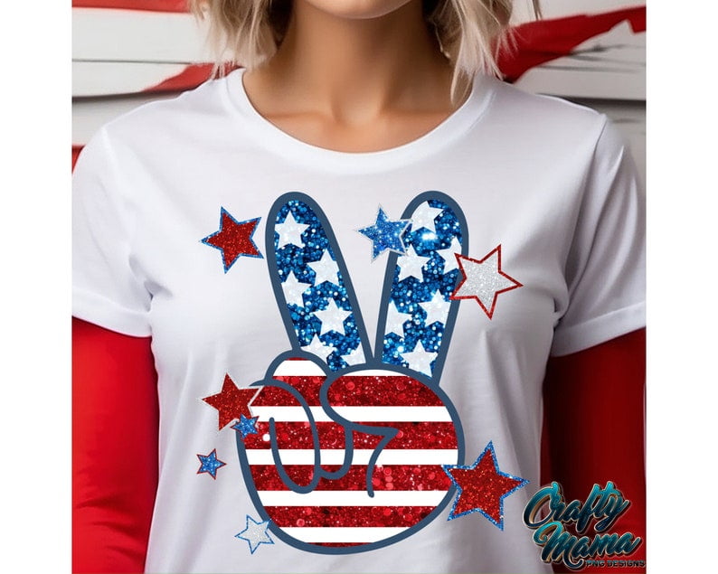Women's Patriotic Flip Flops & Fireworks T-Shirt - Retro American Flag 4th Of July Tee