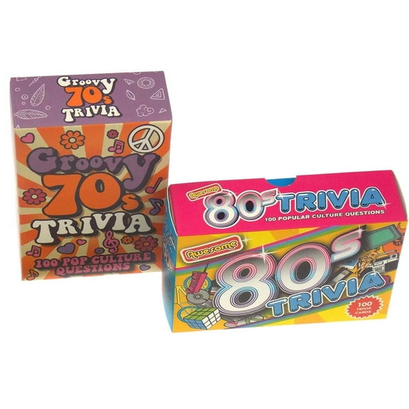 Groovy 70's Trivia Bundled With Awesome 80's Trivia Gift Republic