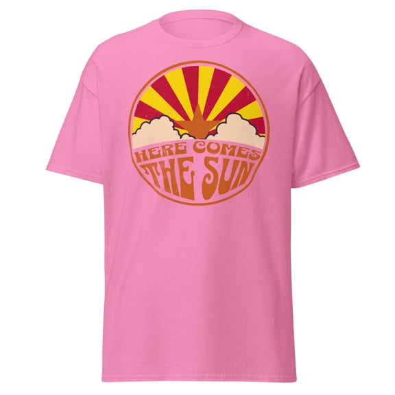 Groovy Arizona State Flag Graphic T-Shirt - Retro Southwest Desert Tee, Unisex Gildan 5000 Cotton Shirt, Sizes S-3XL