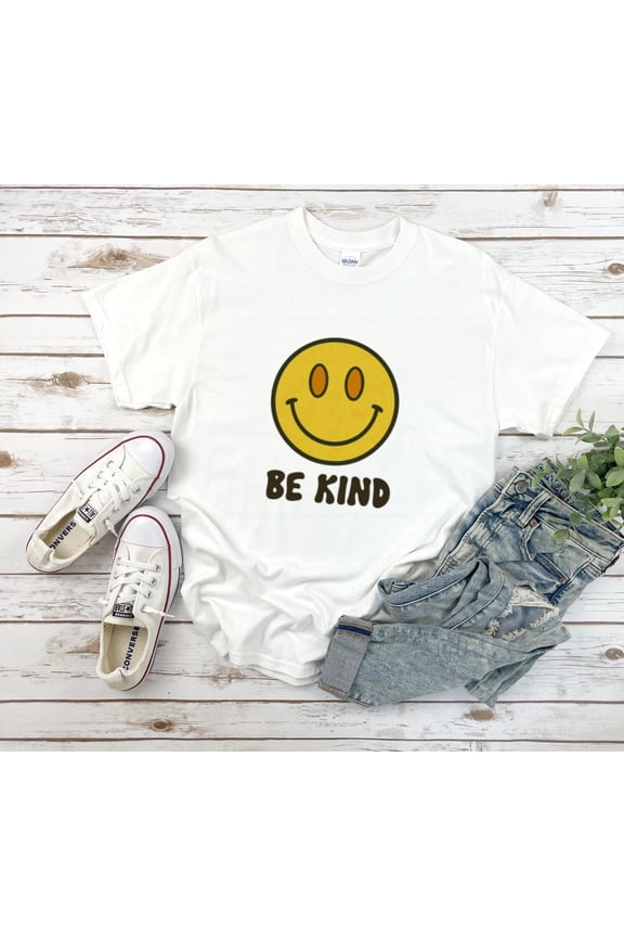 Groovy Be Kind Cute Quote Positive Inspirational Art Unisex T-Shirt, up to size 5XL