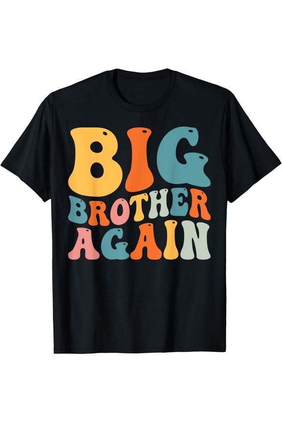 Groovy Big Brother Again Big Brother Announcement for Boys T-Shirt