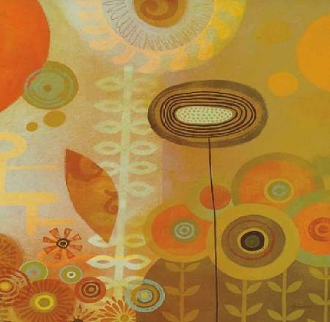 Groovy Bloom 2 Canvas Art - Richard Faust (24 x 24)