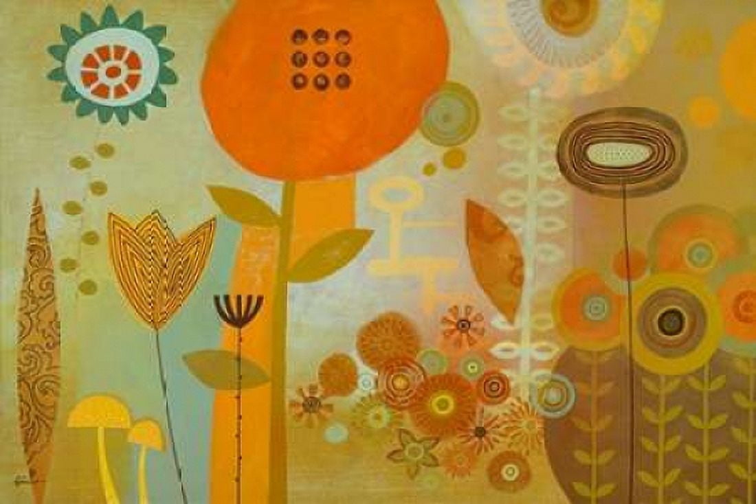 Groovy Bloom Canvas Art - Richard Faust (24 x 36)