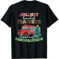 thumbnail image 1 of Groovy Christmas Teacher Jolly Jolliest Bunch of Teachers Men Women T-Shirt Tee, 1 of 4