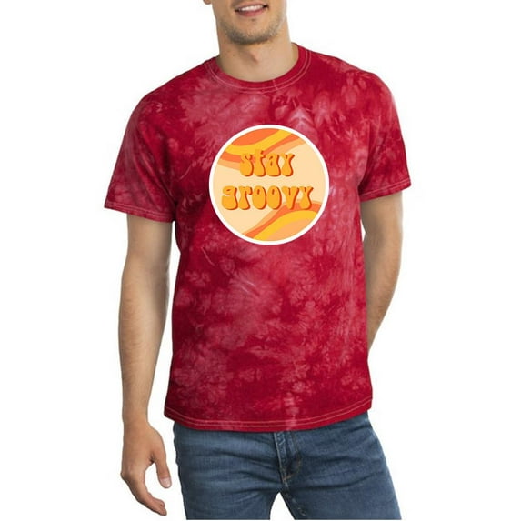 Groovy Circle Tie Dye Crystal Men -Image by Shutterstock, Male Large