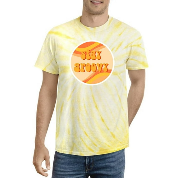 Groovy Circle Tie Dye Cyclone Men -Image by Shutterstock, Male Large