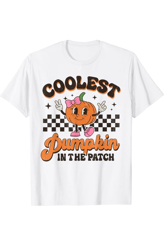 Groovy Coolest Pumpkin Patch Graphic T-Shirt