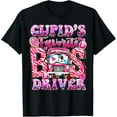 thumbnail image 1 of Groovy Cupid's Favorite School Bus Driver Valentine's Day T-Shirt Shirts, 1 of 3