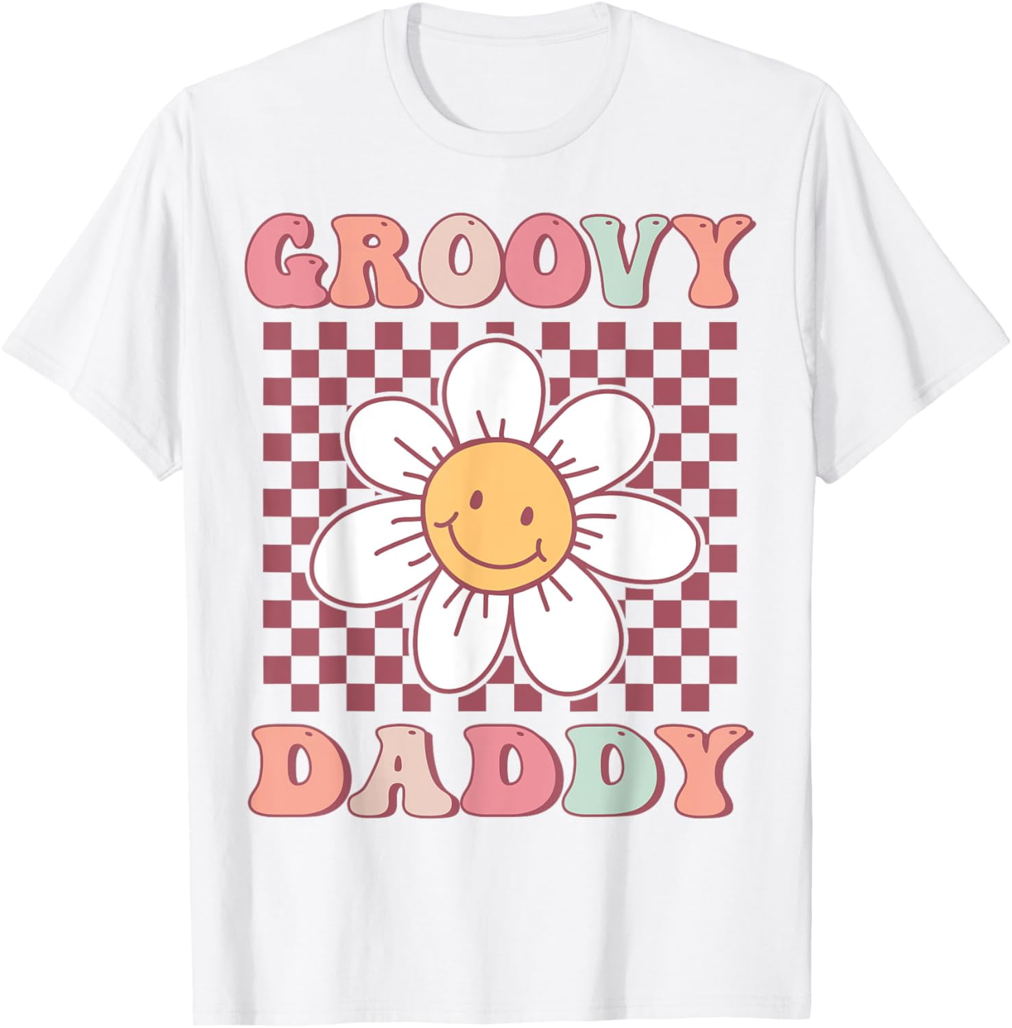 Groovy Daddy Family Birthday Party Daisy Flower Design T-Shirt ...