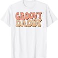 thumbnail image 1 of Groovy Daddy Retro Dad Birthday Matching Family Party T-Shirt, 1 of 2