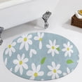 thumbnail image 1 of Groovy Daisy Flower Round Carpet Circle Rug Outdoor Patio Area Rug Washable Large Area Rugs Hallway Room Decor Fitness Mats, 1 of 8