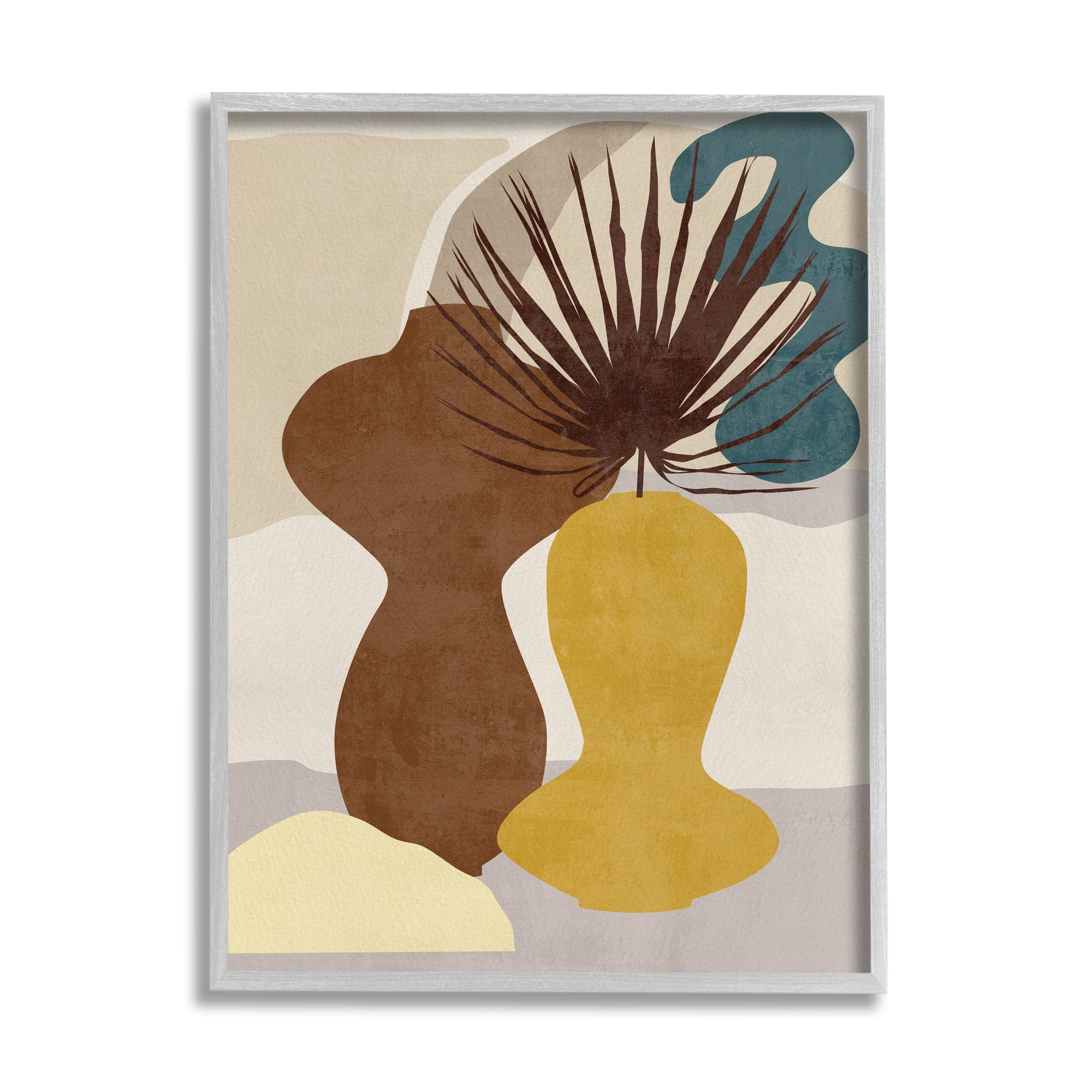 Groovy Decorated Vases 11 in x 14 in Framed Painting Art Prints, by Stupell Home Décor