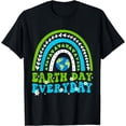 thumbnail image 1 of Groovy Earth Day Shirt Save Our Home Go Planet Rainbow Earth T-Shirt, 1 of 4