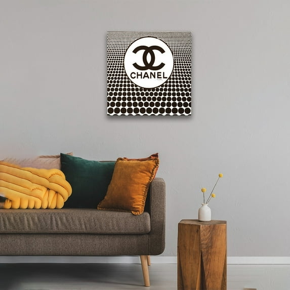 Groovy Fashion Dots Canvas Design - 14"X14" Artwork - Multi-Color 14 x 14