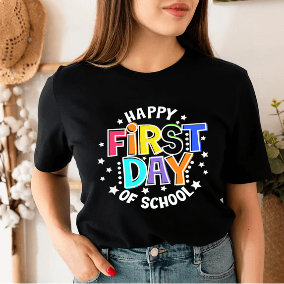 Groovy First Day of School Vintage T-Shirt, Gift for Back To School