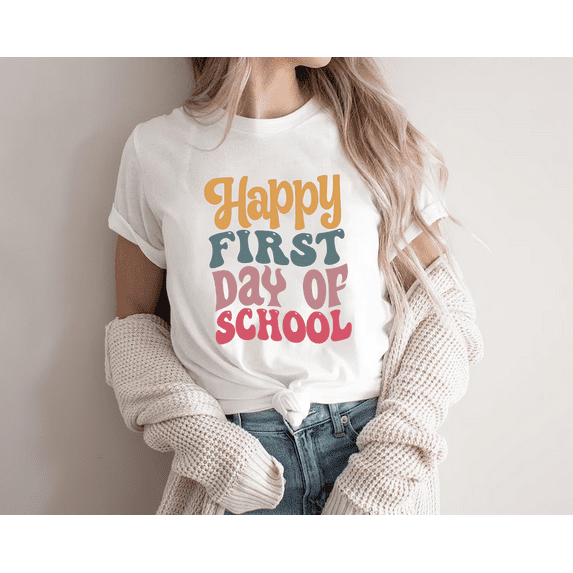Groovy First Day of School Vintage T-Shirt, Gift for Back To School
