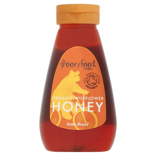 Groovy Food Brazilian Wildflower Honey Organic 340g, British Import (Pack of 2)