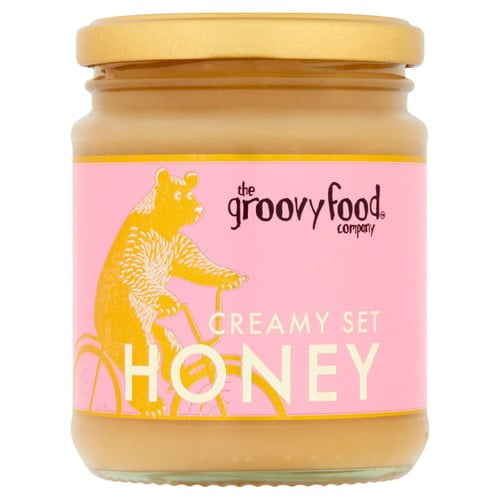 Groovy Food Creamy Set Honey 340g, British Import (Pack of 2)