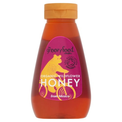 Groovy Food Mexican Wildflower Honey Organic 340g, British Import (Pack of 2)