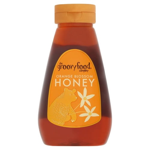 Groovy Food Orange Blossom Squeezy Honey 340g, British Import (Pack of 2)