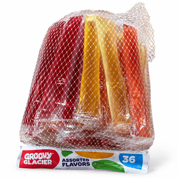 Groovy Glacier Freeze Pops Assorted Flavors, 36 Count
