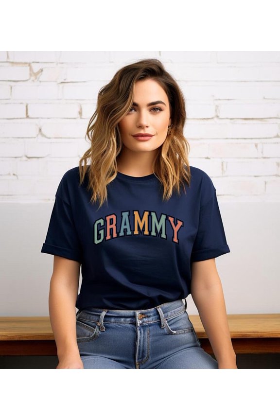 Groovy Grammy Loving Grandma Life Fun Family For Who Cherish Grandma Role Stylish T-Shirt BLACK Unisex S-5XL Hot Trending Shirt, Vintage Birthday Gift