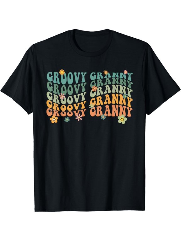 Groovy Granny One Thankful Thanksgiving Christmas T-Shirt