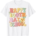 thumbnail image 1 of Groovy Happy 100th Day of School Cute Students Kids Teachers T-Shirt, 1 of 3