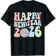 thumbnail image 1 of Groovy Happy New Year 2026 Party Cute New Years Eve NYE 2026 T-Shirt tee, 1 of 4
