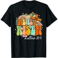 thumbnail image 1 of Groovy He Is Risen Cross Jesus Religious Easter Christians T-Shirt, 1 of 4