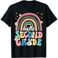 thumbnail image 1 of Groovy Hello Second Grade First Day Of School Teachers Girls T-Shirt, 1 of 4