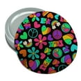 thumbnail image 1 of Groovy Hippie Peace and Love Pattern Round Rubber Non-Slip Jar Gripper Lid Opener, 1 of 4