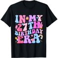 thumbnail image 1 of Groovy In My 27th Birthday Era T-Shirt Funny Birthday T-Shirt, 1 of 4