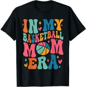 ANYAGE Groovy In My Basketball Mom Era Basketball Mama Mother T-Shirt