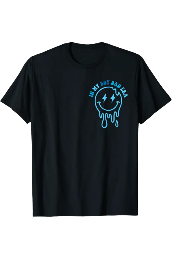 Groovy In My Boy Dad Era Funny Fathers Day 2 Sided T-Shirt