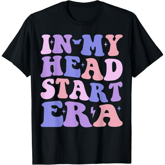 Groovy In My Head Start Era School Teacher Preschool Kids T-Shirt
