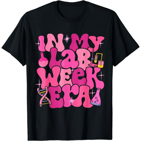 Groovy In My Lab Week Era 2024 Medical Lab Tech T-Shirt