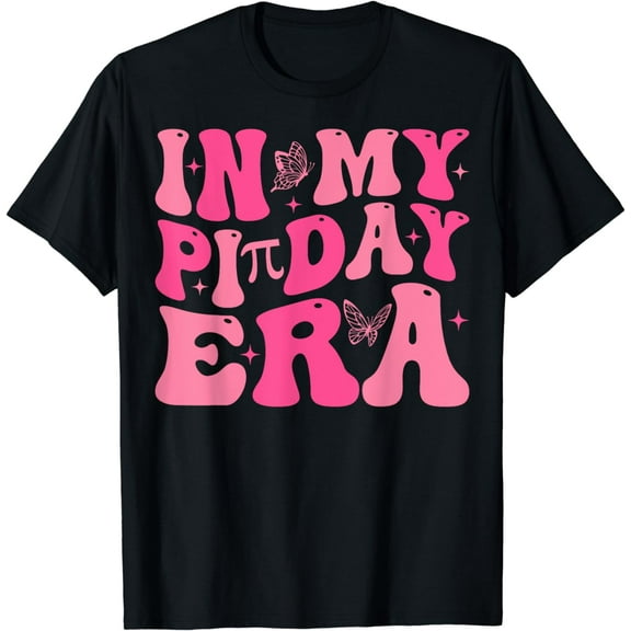 Groovy In My Pi Day Era Math Teacher Pi Day T-Shirt